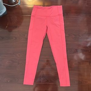 Coral High Waist Leggings